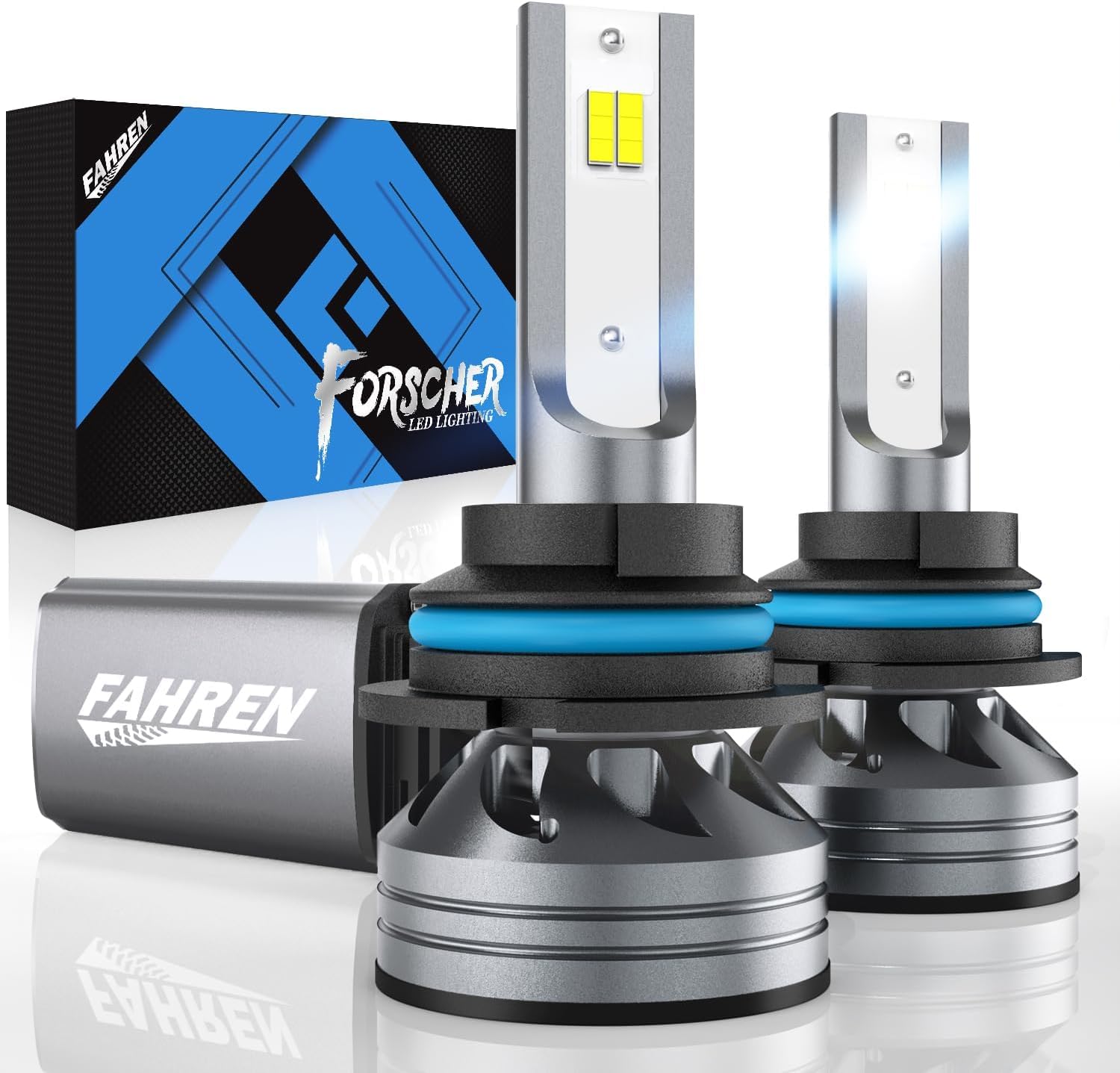 FAHREN 9007 LED Bulb, 33000LM Super Bright, 6500K