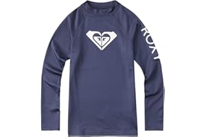 Roxy Girls' Whole Hearted Long Sleeve Rashguard Surf Shirt
