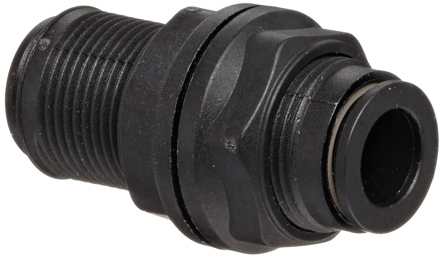Legris 3116 08 00 Nylon PushtoConnect Fitting, Inline Bulkhead Union