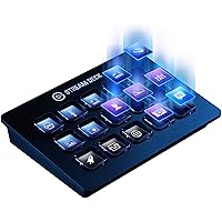 Elgato Stream Deck Classic - Live Production Controller with 15 Customizable LCD Keys and Adjustable Stand, Trigger Actions i