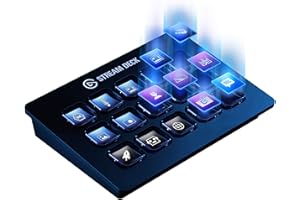 Elgato Stream Deck Classic - Live Production Controller with 15 Customizable LCD Keys and Adjustable Stand, Trigger Actions i
