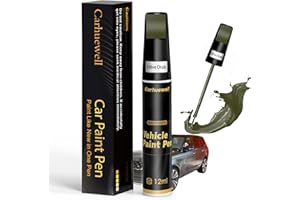 CARHUEWELL Green Touch Up Paint for Cars, Auto Car Paint Touch Up Paint Pen for Deep Scratches, Car Scratch Repair Pen, Quick and Easy Solution to Repair Minor Automotive Scratches (Olive Drab)