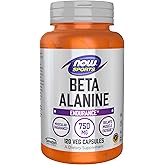 NOW Foods Sports Nutrition, Beta-Alanine 750 mg, Delays Muscle Fatigue*, Endurance*, 120 Veg Capsules
