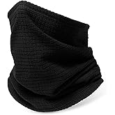 LONGLONG Winter Neck Gaiter Warmer,Cold Weather Ski Face Mask Warmth for Men and Women Black