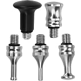 BuleVina 5Pcs VIP PDR Knock Down Tools, Pen Car Tap Down Body Panel Paintless Dent Removal Repair Hand Tools Auto Maintenance Part Kit Hammer Tap Holder Measure