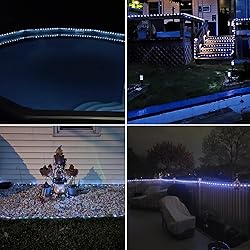 IJG Christmas Solar Rope Lights Outdoor