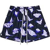 DIOTSR Mens Art Graphic Basketball Shorts Casual Athletic Running Shorts Cool Streetwear Designer Shorts Drawstring