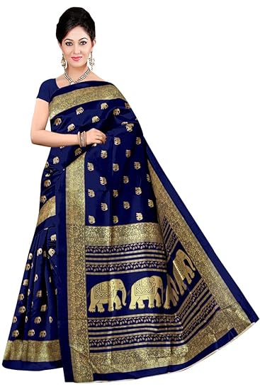 Winza Designer Womens Art Silk Saree With Blouse (ART-02)