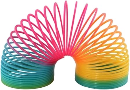 Amazon 巨大 クレイジー バネ スプリング 直径 18cm 高さ 18cm レインボー 超 特大 カラフル おもちゃ カラー おもちゃ おもちゃ