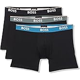 BOSS mens 3-pack Multi Color Bold Logo Boxer Briefs