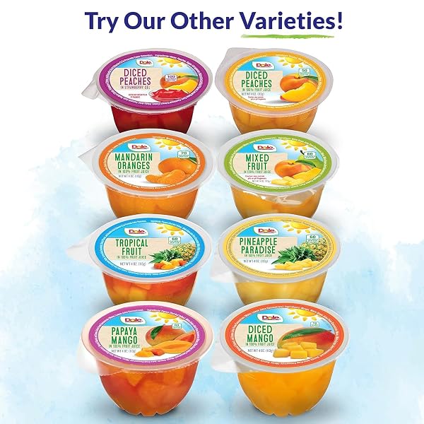 DOLE FRUIT BOWLS PEACHES IN STRAWBERRY FLAVORED GEL SNACKS, 4.3OZ 36 TOTAL CUPS, GLUTEN & DAIRY FREE, BULK LUNCH SNACKS FOR KIDS & ADULTS