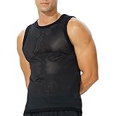 FIROTTII Men's Mesh Workout Tank Top Fitted Sleeveless Shirt for Casual Gym Muscle Training