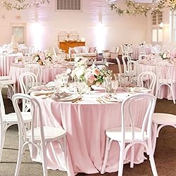 REWOMC 10 Pink Round Tablecloths - 120