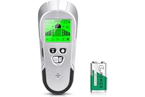 POVLEN Stud Finder Wall Scanner Detector - 6 in 1 Stud Wall Detector Scanner Sensor Beam Finder with Magnetic/Non-Magnetic Design for the Center and Edge of Wood AC Wire Metal Studs Joist Pipe