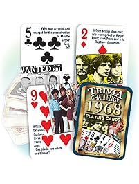 Flickback Media, Inc. 1968 Trivia Playing Cards: 50th Birthday