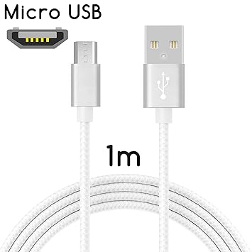 TheSmartGuard - Micro USB Kabel/Ladekabel [2.1 A] Nylon Mantel kompatibel mit Samsung, Sony, HTC, Nokia, Google, Huawei, XIAO