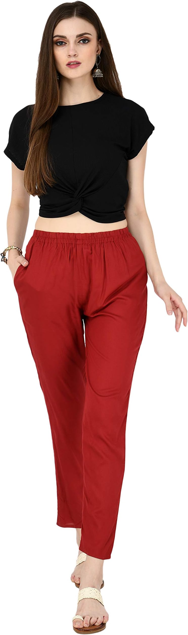 Lagi Women Plazo Plazzo Bottom Wear Ethnic Palazzo Pants Trousers with Kurti Kurtis Kurta