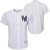 New York Yankees MLB Kids Youth 4-20 White Home Team Jersey