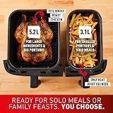Tefal Easy Fry Dual Zone Air Fryer 8.3L 8in1 Non-Stick Black & Metal view 5