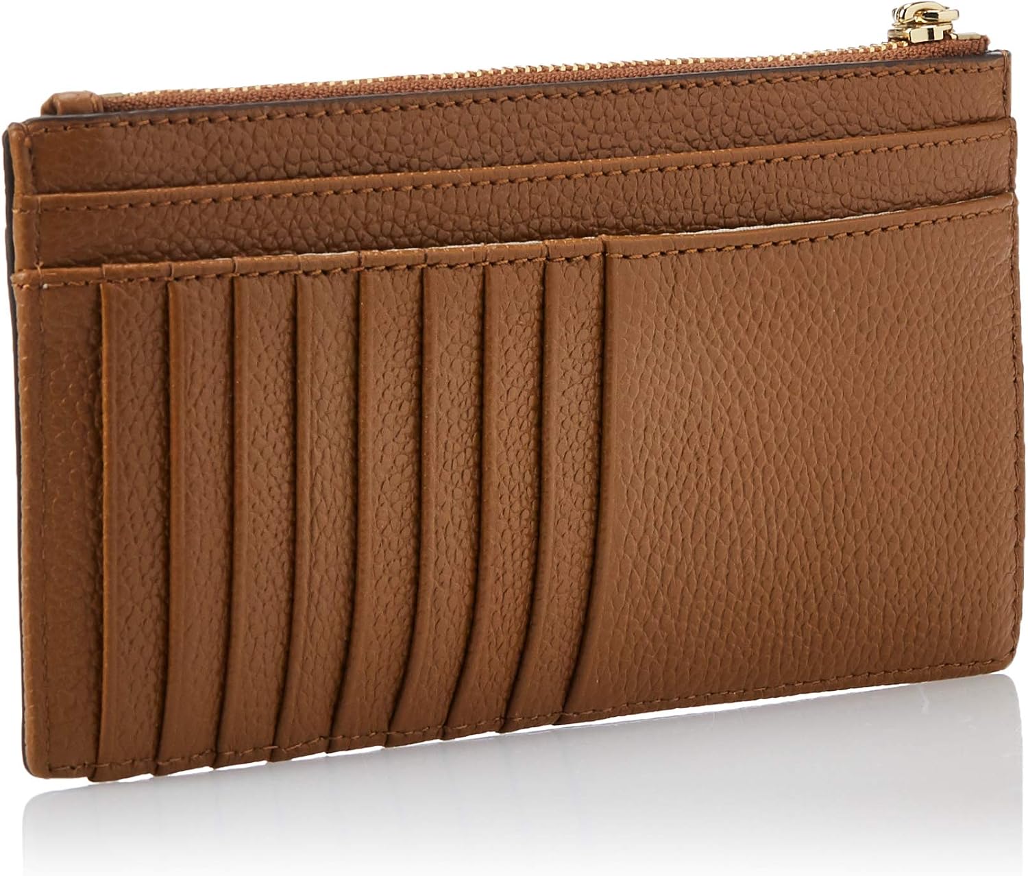 michael michael kors pebble leather slim card case