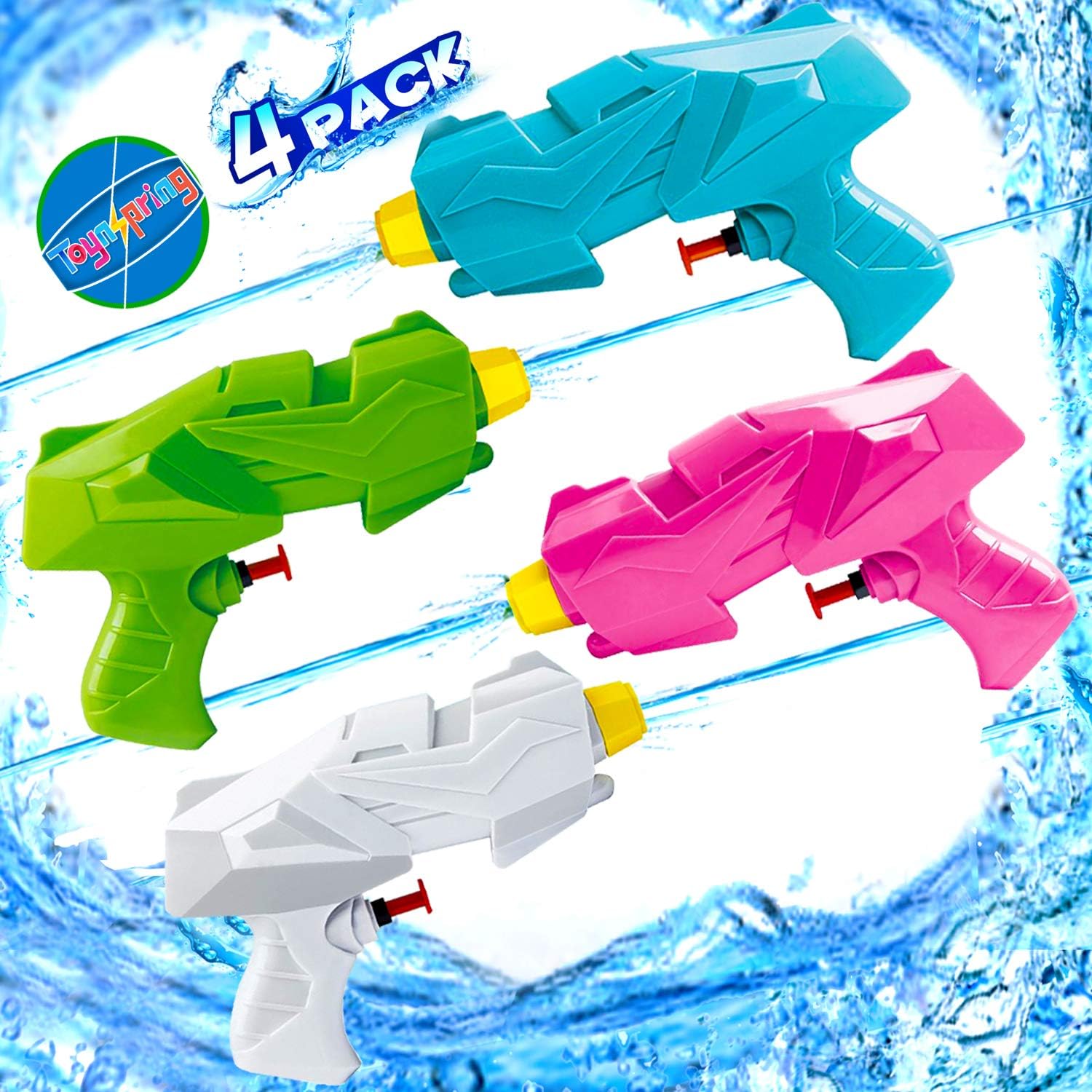 Water Squirt Guns for Kids Adults,4 Pack Water Pistols for Dog Cat