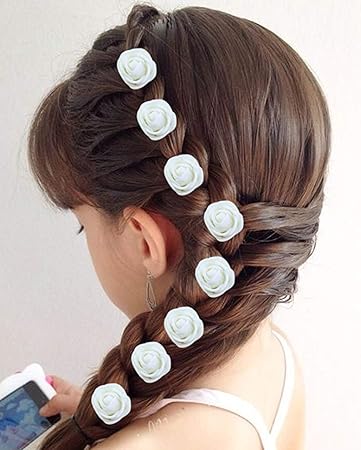 Buy Baal Soft And Lightweight Hair Flower Pins For Kids Small