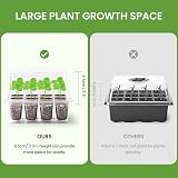 MIXC Seed Trays 10 Pack 120 Cells Seedling Germination Kit with Lids view 3