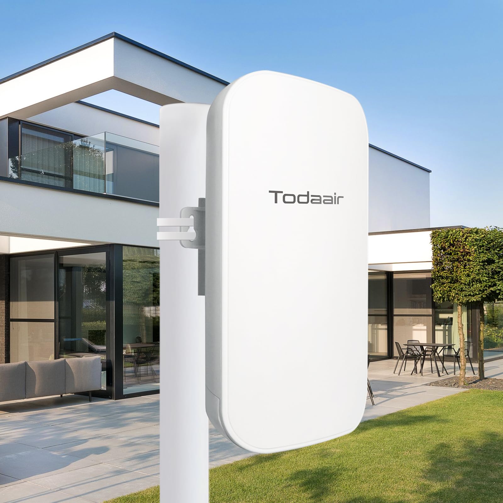 Photo 1 of 2025 Outdoor WiFi Extender?WiFi Booster | AI Watchdog | Repeater&AP Mode?IP65 Weatherproof | Up to 1200Mbps Dual Band WiFi Repeater | Covers Up to Least 3440 Sq. ft and 30 Devices