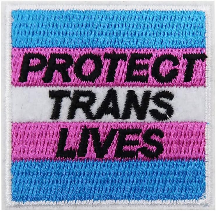 Mixed Media - Trans Embroidered Iron On Patch
