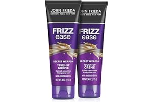 John Frieda Frizz Ease Secret Weapon Touch-Up Crème, Smoothing Cream for Flyaways, Frizz-Free & Split Ends, Infused with Avocado Oil to Seal in Moisture and Eliminate Flyaways, 4 Oz, Pack of 2