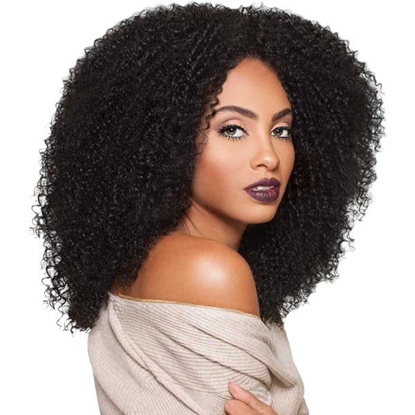 Long Brown Afro Kinky Curly Wigs For Black Women Natural Hair Wigs