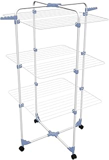 GimiTurmwäscheständer Modular 3, weiß/blau