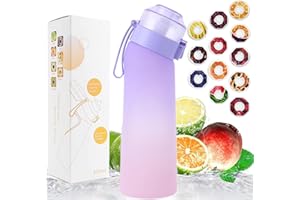 Sports Air Water Bottle BPA Free Starter up Set Drinking Bottles,650ML Fruit Fragrance Water Bottle,with 12 Flavour pods%0 Su