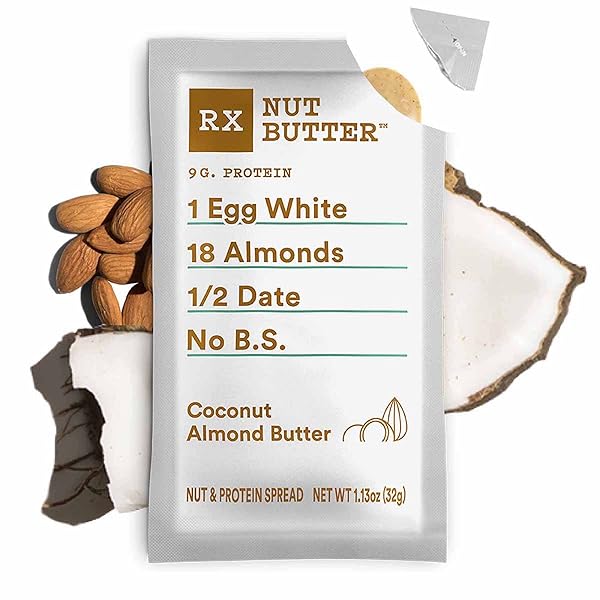 RX NUT BUTTER ALMOND BUTTER, COCONUT, DELICIOUS FLAVOR, 11.3OZ BOX (10 COUNT)