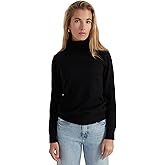 Style & Republic Women's 100% Cashmere Turtleneck Sweater, Classic Fit, Premium Knit Jumper for Autumn, Winter and Spring