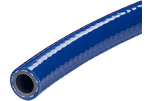 Kuriyama Kuri Tec K1156 Series General Purpose PVC Air and Water Hose, 200 psi, 100' Length x 5/8" ID, Blue