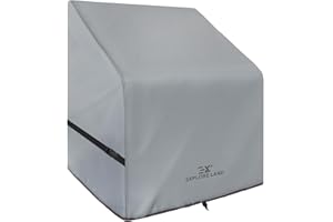 Explore Land Waterproof Boat Center Console Cover Fade Resistant 600D Marine Grade Fabirc Size up to 36"W x 24"D x 42"H, Grey