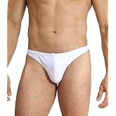 EASEJUICY Mens Swim Thong Sexy Swimwear Bikini Swimsuit Swimming Briefs String Bright Fabric with Drawstring Swim Tanga