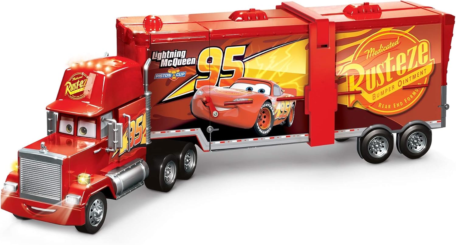 Disney Pixar Cars Super Track Mack Playset, Transforming Truck with Lights and Sounds Amazon.co