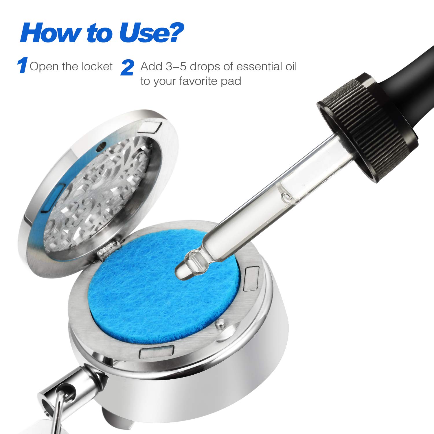 Retractable Badge Holder with Essential Oil Diffuser Aromatherapy Heavy Duty Badge Reels Cute ID Card Holder Clip for Nurse Teacher Tree of Life by SAM & LORI