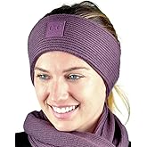 C.C Unisex Winter Thick Ribbed Knit Stretchy Plain Ear Warmer Headband, Mint