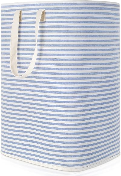 Lifewit 80L Collapsible Laundry Basket Hamper with Extended Handles Blue