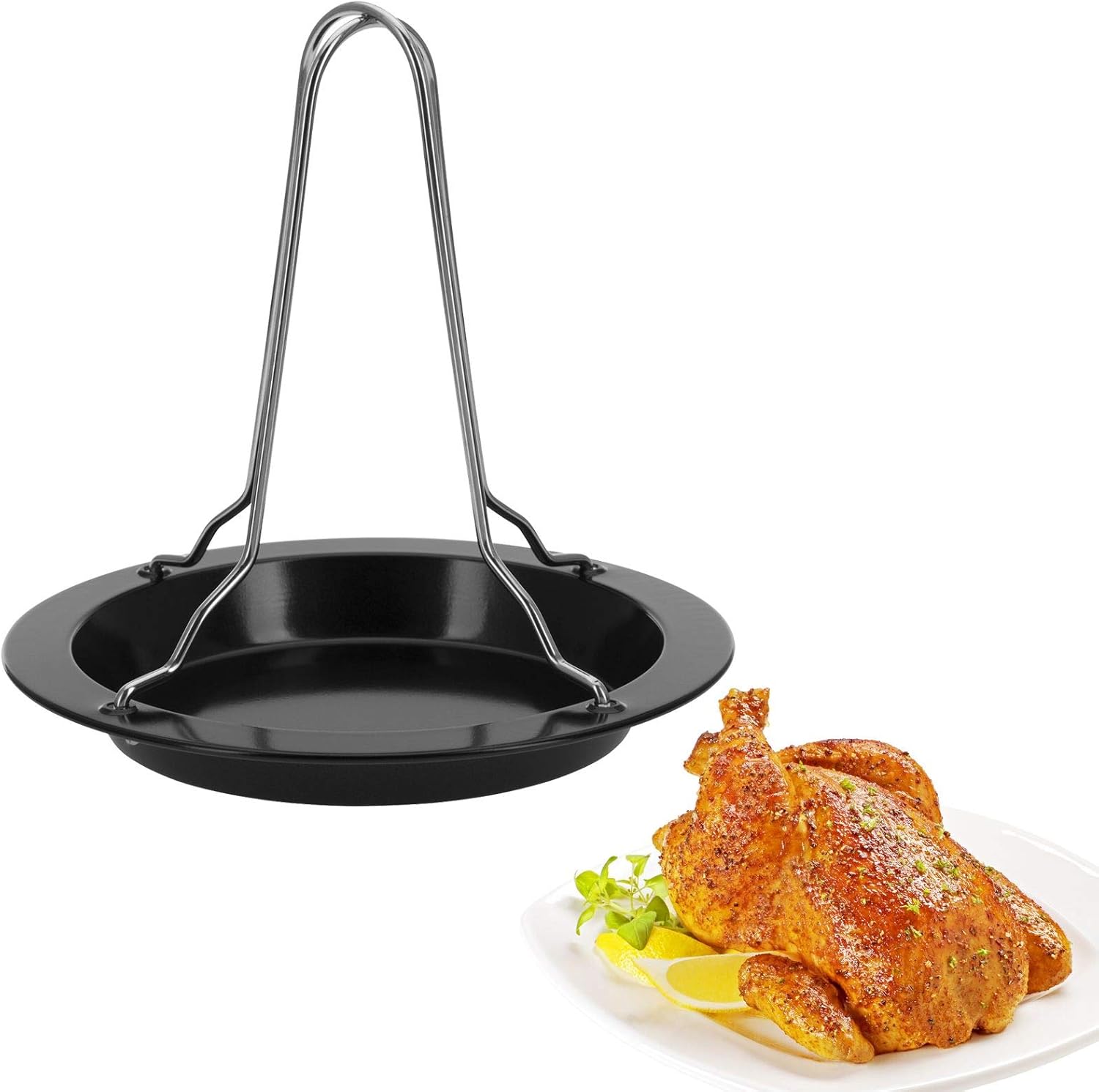 Westmark Hähnchengriller für den Backofen, Höhe: 19,6 cm, Stahl/Rostfreier Edelstahl, Silber, 15152260