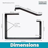 Keypak Lockable Ladder Rack Brackets (2 Pack) Heavy Duty Wall Ceiling Storage view 5