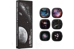 Ainael Galaxy Projector Disc – Ultra HD Projector Slide, Compatible with Ainael Galaxy Projectors and Model SKE-TKQ01 & BL-DQY02 Projectors – 6 Disc Set (Nebula D)