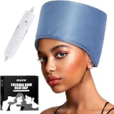 AOPOW Hair Cap Treatment Steamer Deep Conditioning Thermal Cap Blue UK Plug view 1
