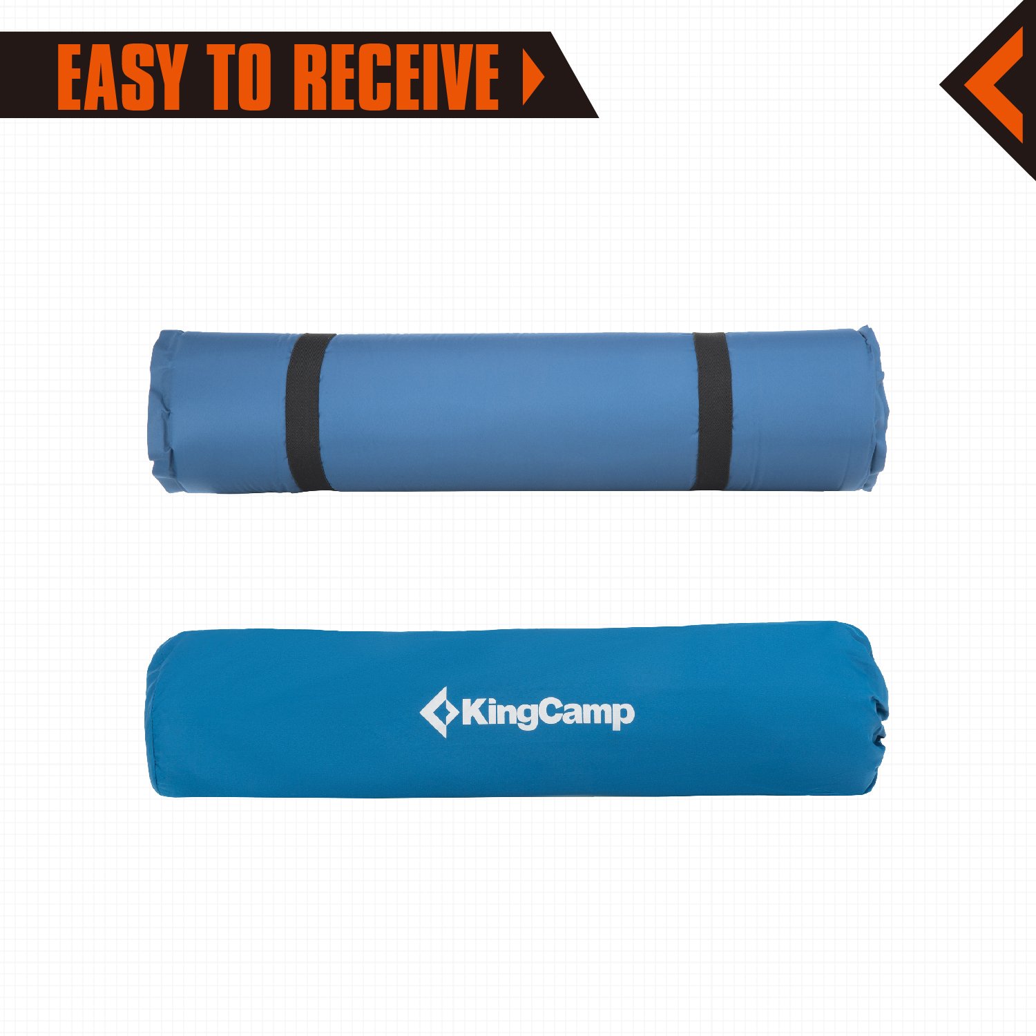 KingCamp Wave Deluxe II Selbstaufblasbare Isomatte, 191 x 64 x 5 cm