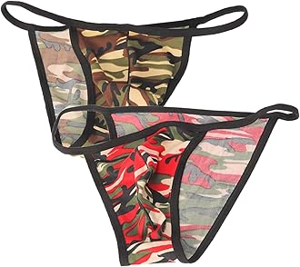 Men's Cotton Bikini Underwear Sexy Low Rise Brazilian Back Cut Bulge Underwear