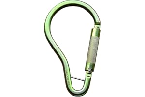 Capital Safety 3M DBI-SALA Saflok, 2000114 Steel Carabiner, 3600 lb Self Closing/Locking Gate (2" Opening), Gold
