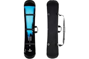 EIGEETO Snowboard Cover Sleeve Case, Snowboard Sleeve Bag Adjustable Soft Cover with Shoulder Strap Bag with Binding